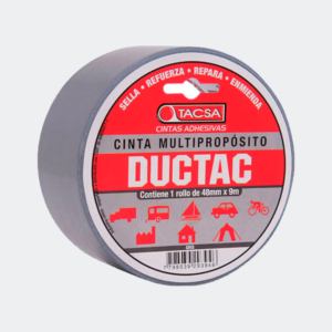 Cinta Multipropósito Ductac 48 mm x 9 m gris